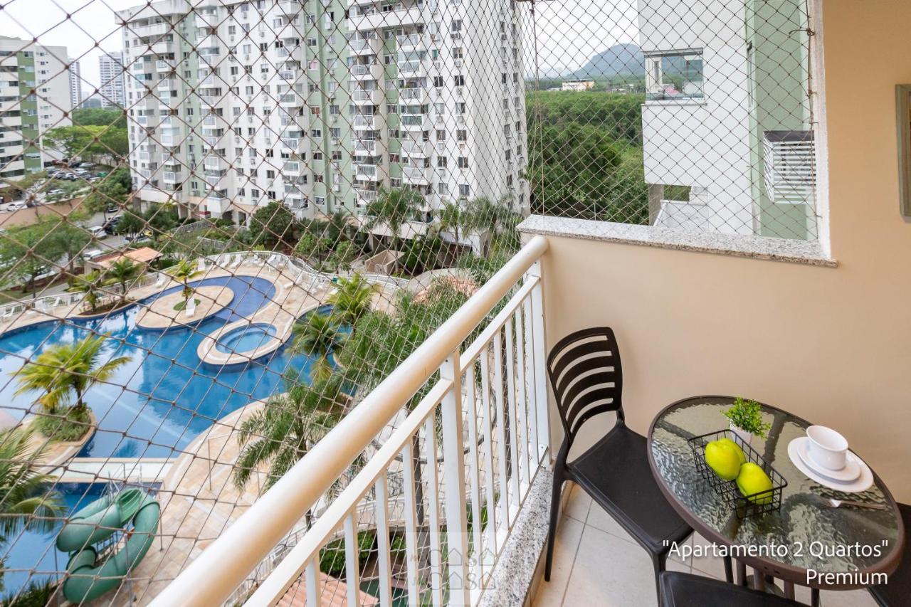 2 Quartos Com Varanda A 300m Riocentro Wi-fi 120mbps E Cozinha Completa - Com Piscina, Estacionamento, Portaria 24h E Parquinho Infantil - Indicado Grupos, A Trabalho E Criancas Hébergement de vacances *