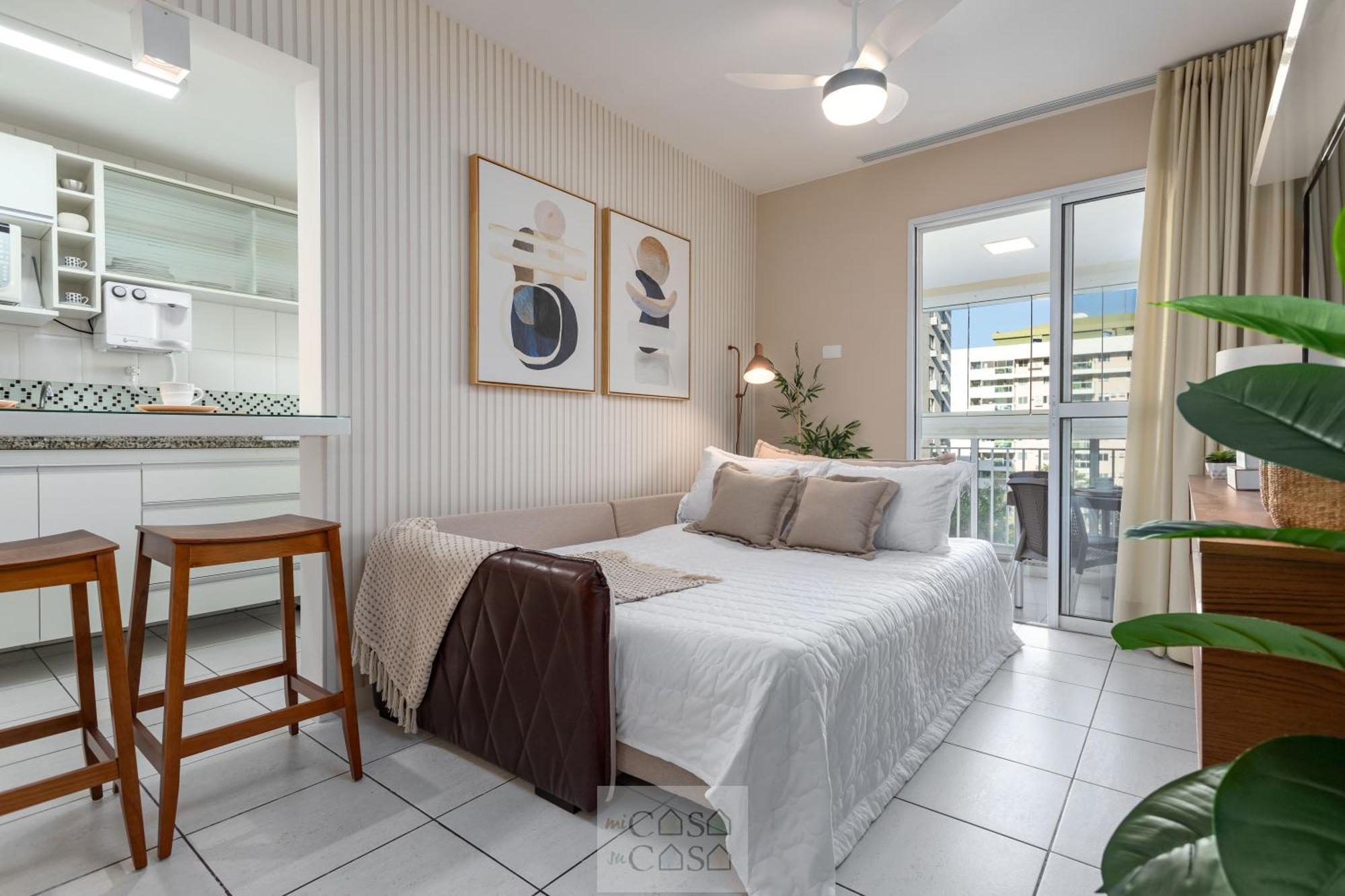 2 Quartos Com Varanda A 300m Riocentro Wi-fi 120mbps E Cozinha Completa - Com Piscina, Estacionamento, Portaria 24h E Parquinho Infantil - Indicado Grupos, A Trabalho E Criancas Rio de Janeiro