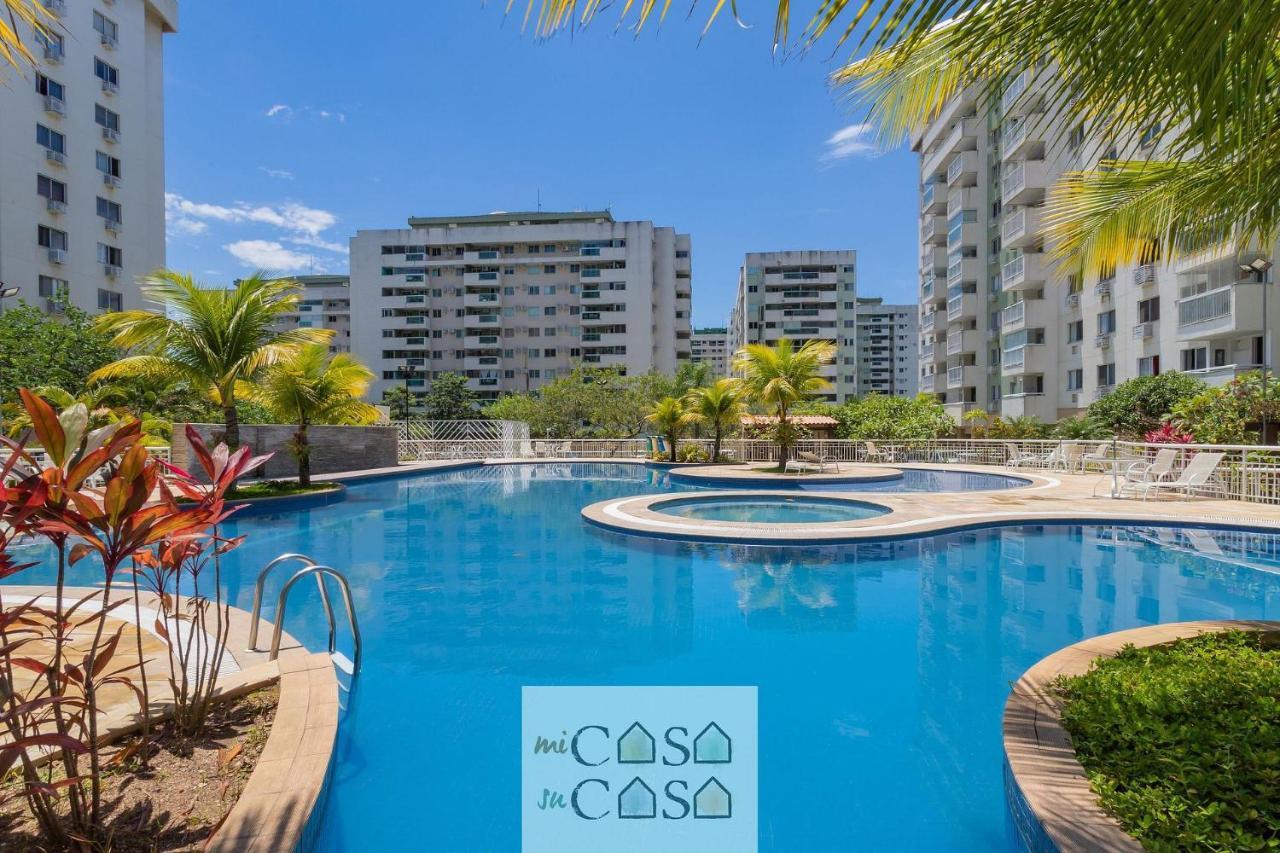 2 Quartos Com Varanda A 300m Riocentro Wi-fi 120mbps E Cozinha Completa - Com Piscina, Estacionamento, Portaria 24h E Parquinho Infantil - Indicado Grupos, A Trabalho E Criancas